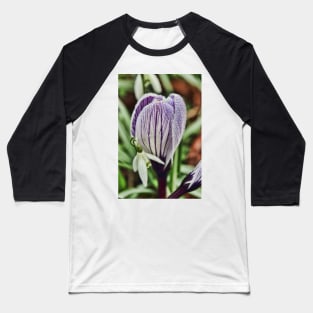 crocus snowdrop and water droplets Baseball T-Shirt